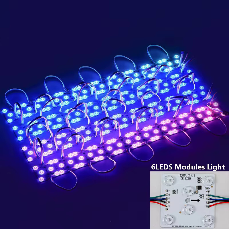 Adressierbares RGBIC LED-Modul WS2818B DC24V wasserdicht für Werbeschilder und Hintergrundbeleuchtung in Multicolour - Bild 2