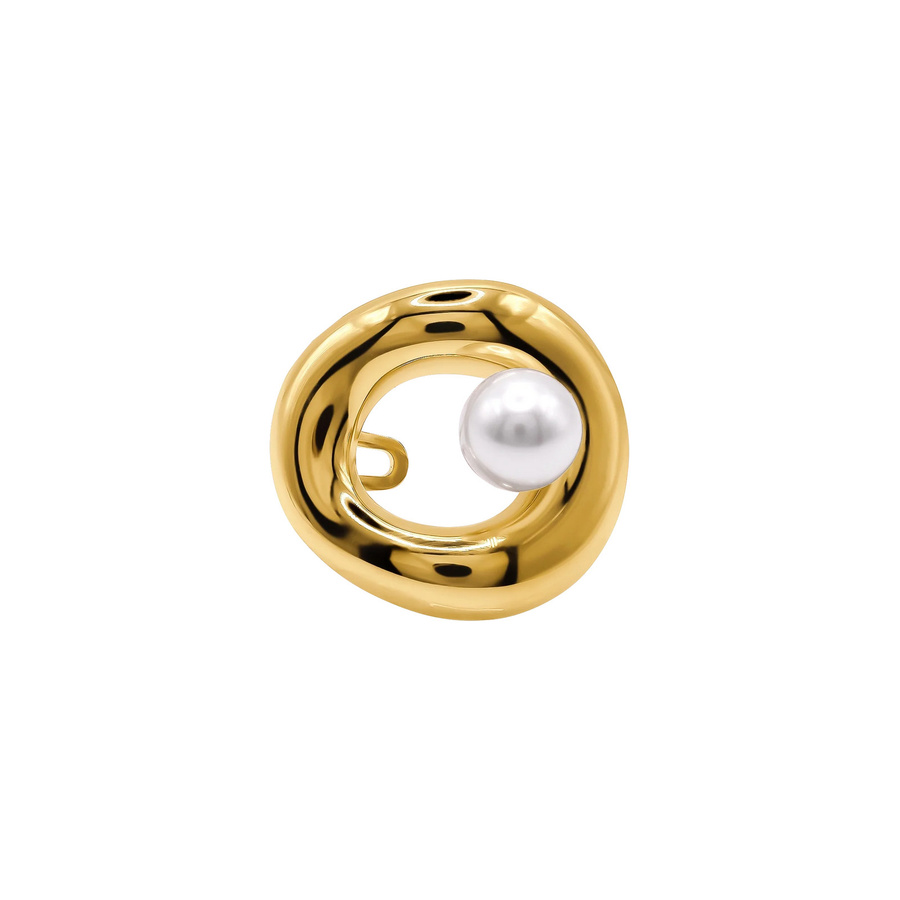 Heideman Ring Edelstahl, Gold, Perle, Damen - Bild 1
