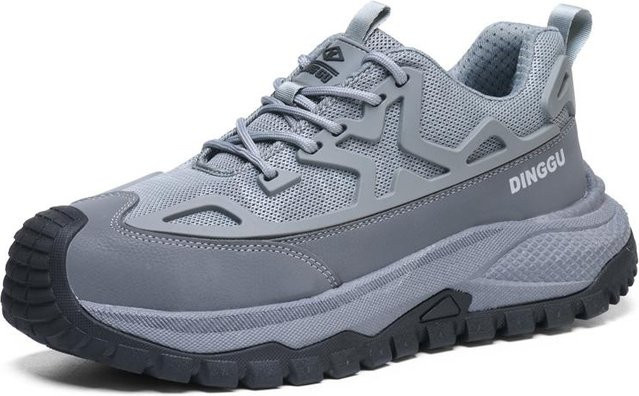Herren Arbeitssicherheitsschuhe in Grau mit Stahlkappe und atmungsaktivem Mesh-Material, Größe 42 - Bild 1