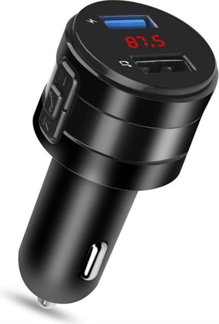 Meiteai-Car&Motor Bluetooth FM Transmitter mit Dual USB Ports und Freisprecheinrichtung in Schwarz - Bild 1