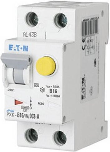Eaton RCBO FI-Schutzschalter/Leitungsschutzschalter 2polig 16A 0,03A 240V/AC in Weiß - Bild 1