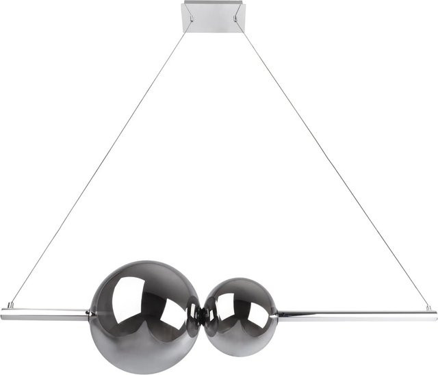 Näve LED-Pendelleuchte Nova Chrome, dimmbar, B/T/H: 105,3 x 25 x 25 cm - Bild 1