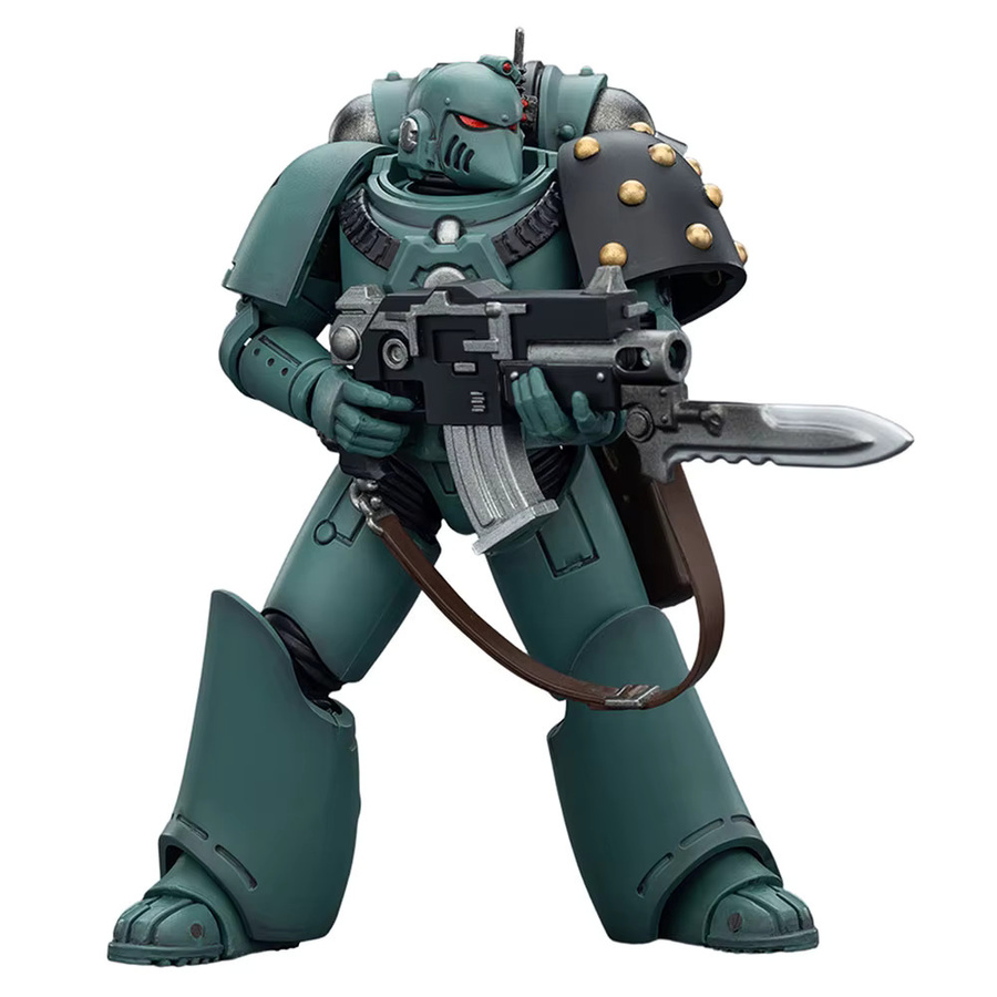 JOYTOY Warhammer 40K Alpharius Horus Heresy Alpha Legion MKIII Taktischer Space Marine Actionfigur, 1/18, Einzelfigur - Bild 3