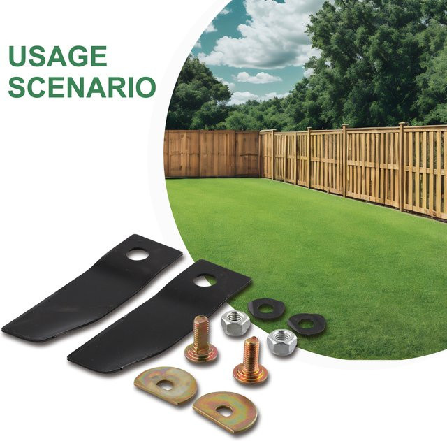 Vibratite Ersatz-Kit für Rasenmäher-Messer mit Bolzen und Unterlegscheiben, passend für Honda HRU195, HRU196, HRU216, HRU217D, HRU 216SU, HRU19R, HRU19D und HRU194, Schwarz - Bild 1