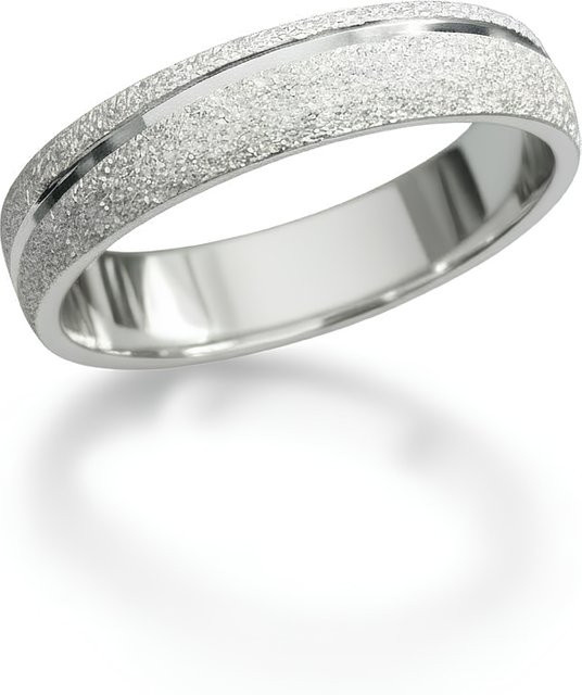 Wellenband-Ring Edelstahl, Silber, Unisex - Bild 1