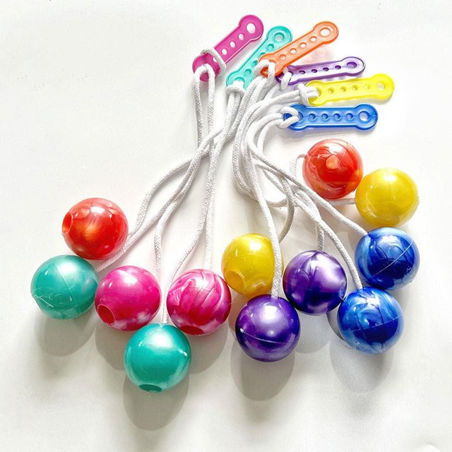 Topmix Clackers Ball Lato Lato Spielzeug, Schwingende Bälle, blue - Bild 1