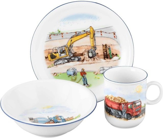 Seltmann Weiden Kindergeschirr Set Compact Auf der Baustelle - Bild 1
