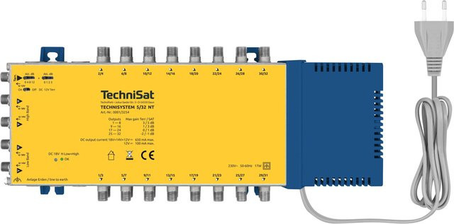Technisat Multischalter TECHNISYSTEM 5/32 NT in Blau/Gelb - Bild 1