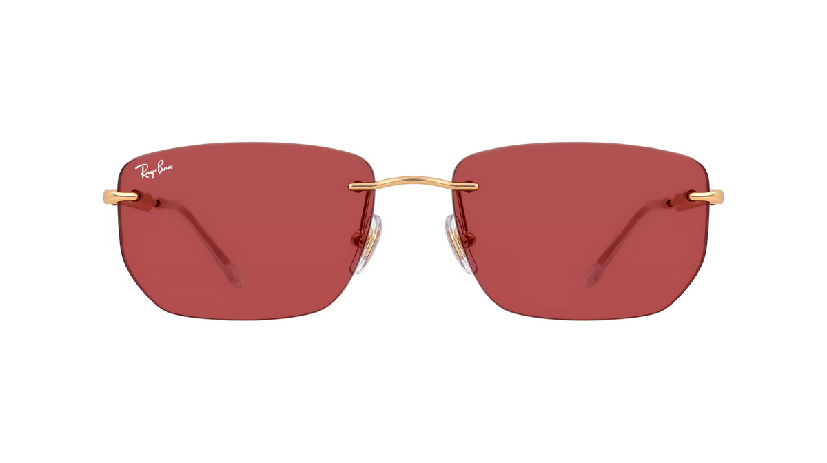Ray-Ban 0RB3768 Sonnenbrille, randlos, geometrisch, Metall, Unisex, gold - Bild 1