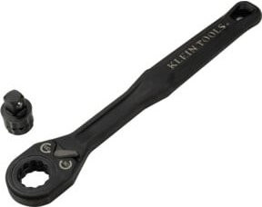 Klein Tools KNECT 3/8 Zoll Pass-Through Ratsche Adapter Set 2-teilig aus Chrom-Molybdänstahl in Schwarz - Bild 1