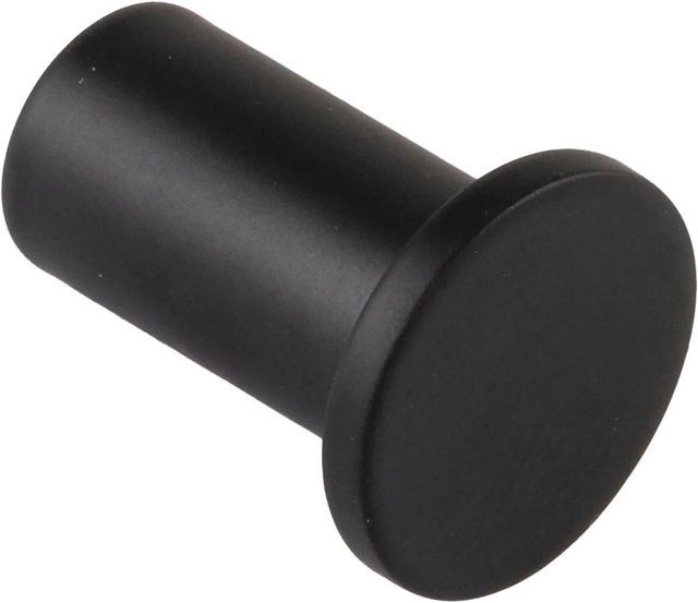 Technik Team Mantelhaken Erato in Messing Schwarz Matt, Durchmesser: 22 mm, Tiefe: 29 mm - Bild 1