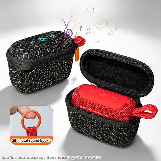Tragbare JBL GO5 Lautsprechertasche in Transparent oder Schwarz mit schalldurchlässigem Design - Bild 1