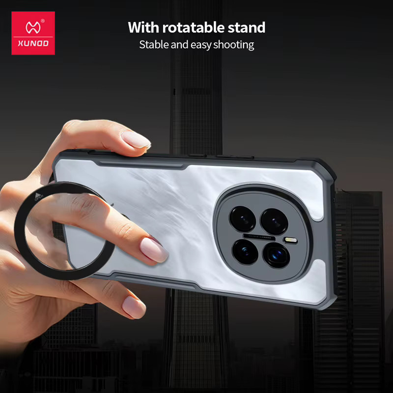 Xundd Schutzhülle für Honor Magic 7 Pro mit Magnetfunktion, Lasermuster und Ringständer, Multicolor - Bild 4
