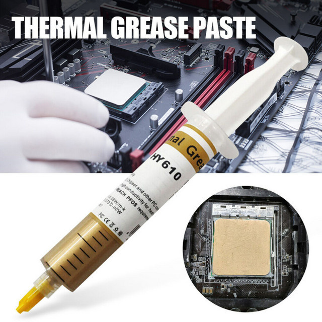 Halnziye HY610 Wärmeleitpaste Gold 30 g Silikon-Wärmeleitpaste für CPU-Wärmeübertragungen - Bild 1