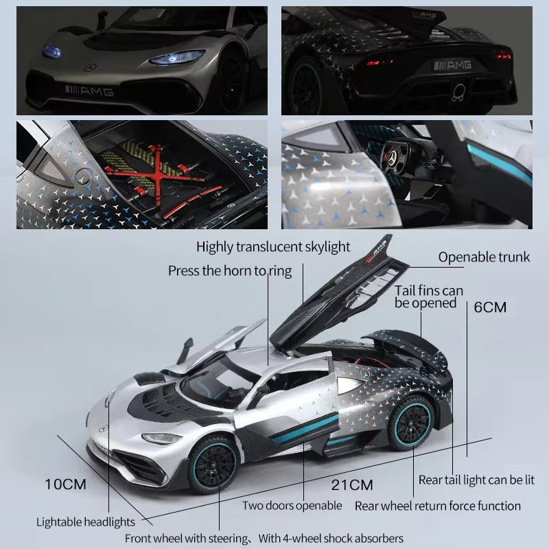 Maisto Mercedes-Benz Modellauto, 1:24, Metall, mit Licht und Sound - Bild 2