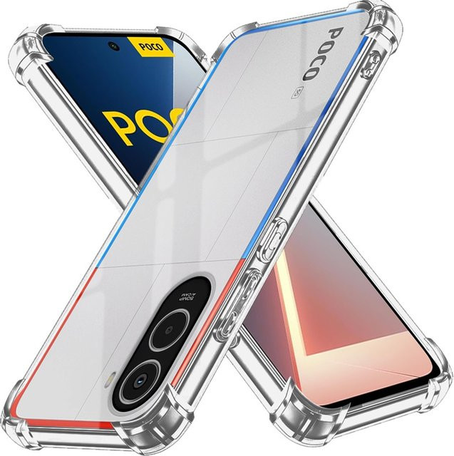 Xiaomi Poco M7 4G TPU Softcover Transparent mit Kameraschutz und Anti-Vergilbungs-Effekt - Bild 1