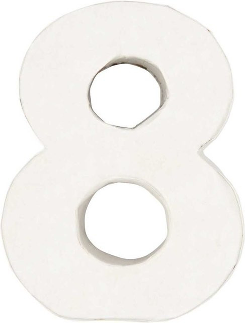 Rico Design 3D Pappzahl 8 für die Tischdekoration, Breite: 7,0 cm, Tiefe: 2,5 cm - Bild 1