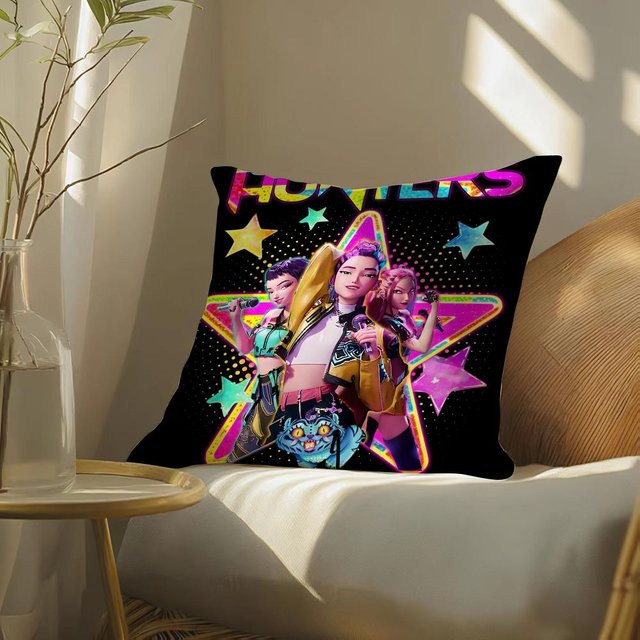 ZX Blanket K-Pop Dämonenjäger Kissenbezug aus Polyester, Mehrfarbig, B/T/H: 40 x 40 x 40 cm - Bild 1