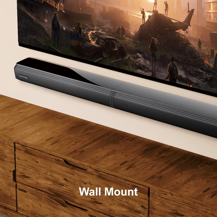 ULTIMEA 2,2-Kanal Soundbar für Smart TV mit Bluetooth 5.3 und App-Steuerung, abnehmbares 2-in-1 Design, Schwarz - Bild 5