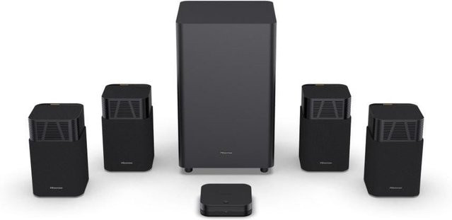 Hisense HT Saturn 4.1.2 CH Soundbar in Schwarz mit 720 W und Dolby Atmos sowie Bluetooth, HDMI, USB-A und optischem Anschluss - Bild 1