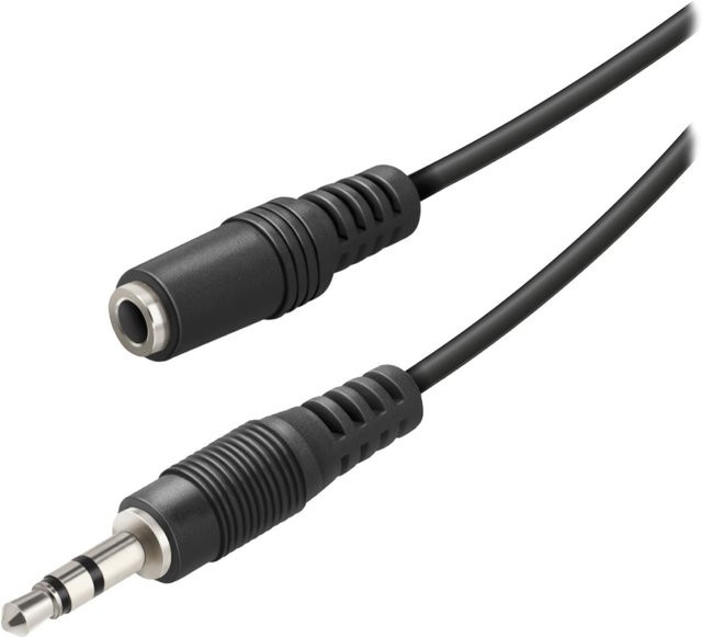 SBS Audiokabel mit 3,5-mm-Klinkenstecker, schwarz, Länge: 3 m - Bild 1