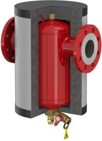 Flamco Clean IsoPlus 50 Isolierung in Weißaluminium RAL 9006, B: 46,0 cm, H: 28,0 cm - Bild 1