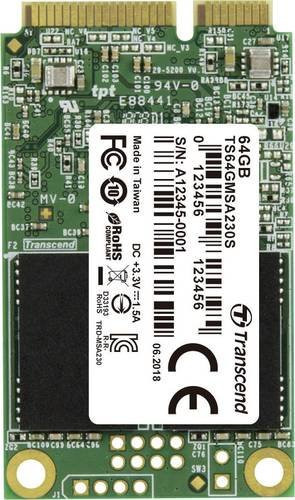 Transcend MSA230S 64GB Interne mSATA SSD mit SATA III Schnittstelle - Bild 1