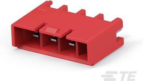 TE Connectivity Einbau-Stiftleiste Standard in Rot aus Kunststoff 1-1376384-5 - Bild 1