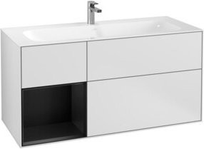 V&B Waschtischunterschrank Finion in Weiß lackiert, Breite: 119,6 cm, Tiefe: 49,8 cm - Bild 1