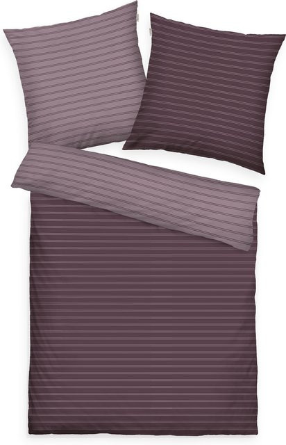Tom Tailor Bettwäsche aus Mako-Satin in Purple mit modernem Grafik-Design - Bild 1