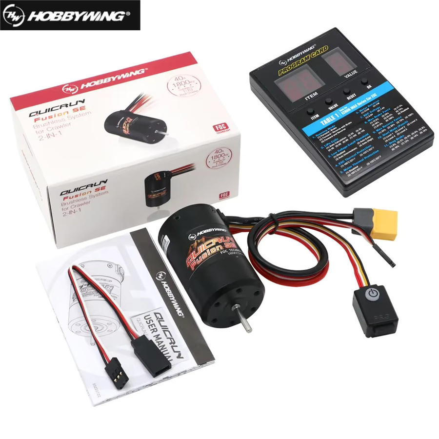Hobbywing QuicRun Fusion SE, Brushless-Motor mit integriertem 40A ESC, 2-in-1, wasserdicht, für 1/10 Kletter-RC-Auto - Bild 2