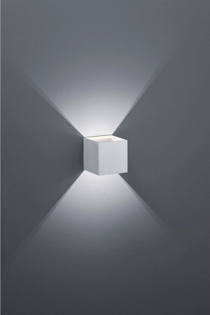 Trio LED-Wandlampe Louis in Aluminium gebürstet, 1-flammig, 4,3 W - Bild 1