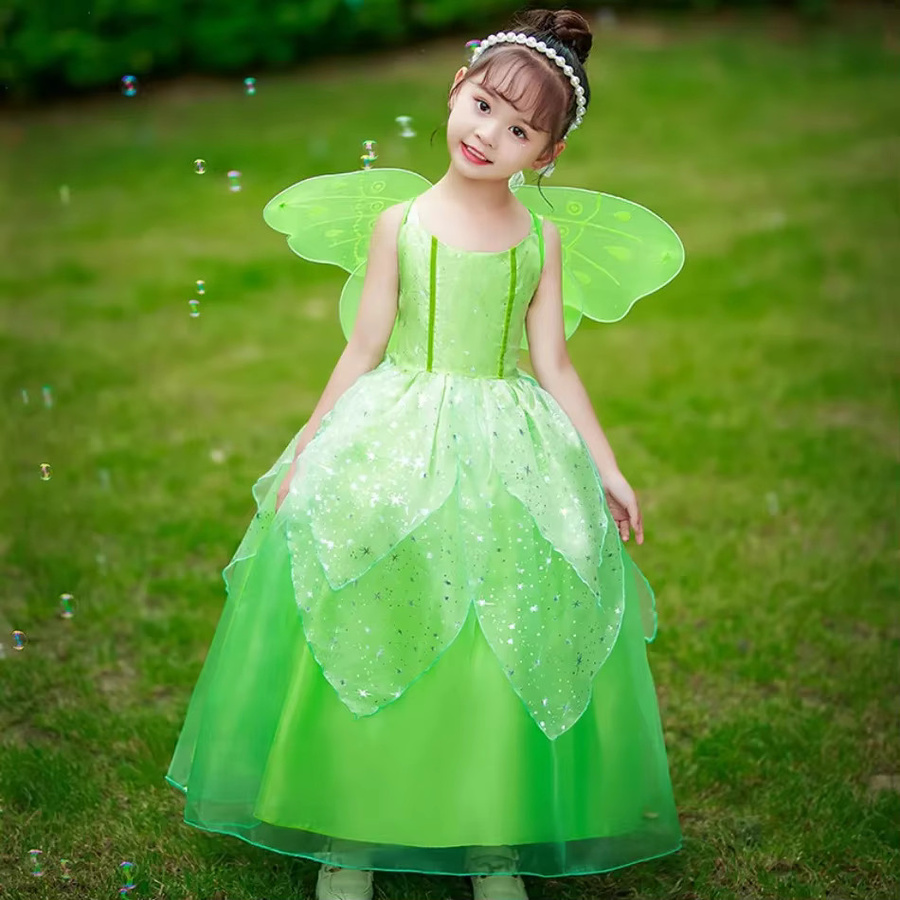 Supertaro Chen Fee Kostüm, Kleid, Flügel, Stirnband, Zauberstab, Fantasy - Bild 2