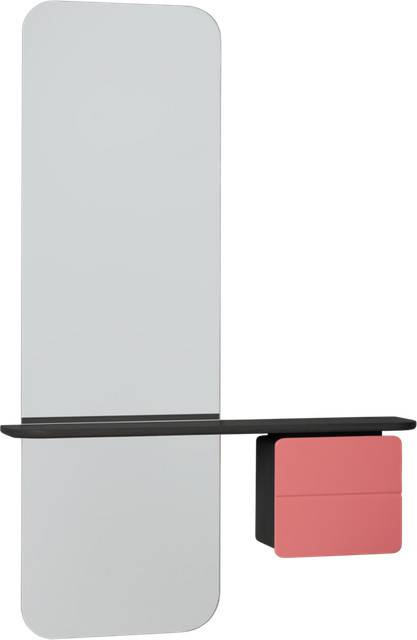 UMAGE One More Look Wandspiegel aus Eichenholz in Rosa - Bild 1