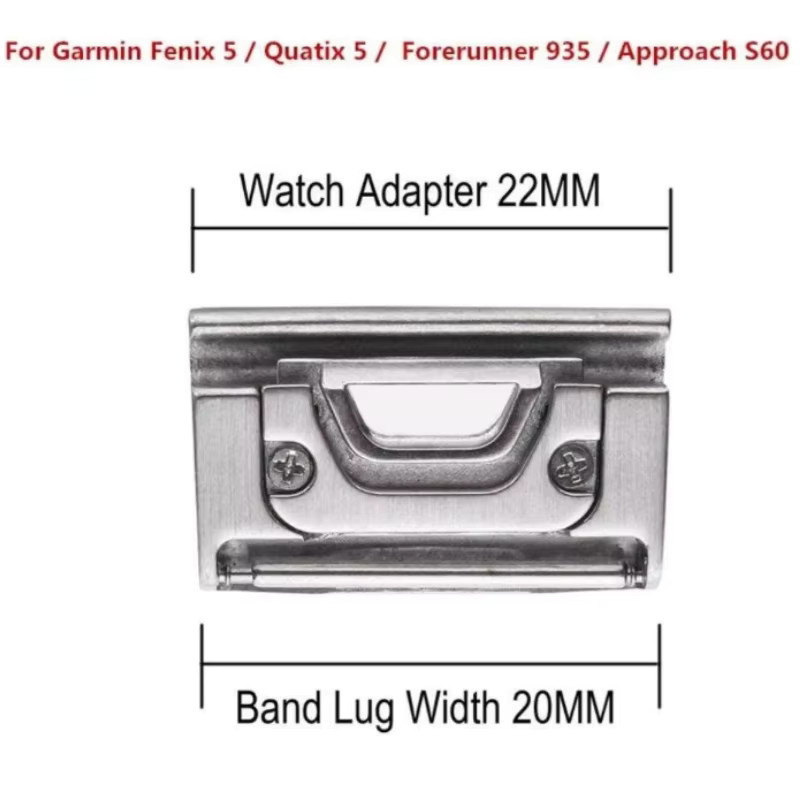 Aotelayer Uhrenarmband Adapter, Edelstahl, Silber, Unisex - Bild 2