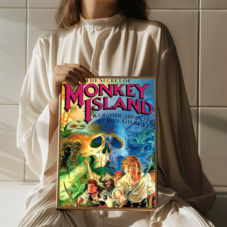 Selbstklebendes Kunstposter Potdemiel Das Geheimnis der Affeninsel Wanddekoration Multicolor - Bild 4
