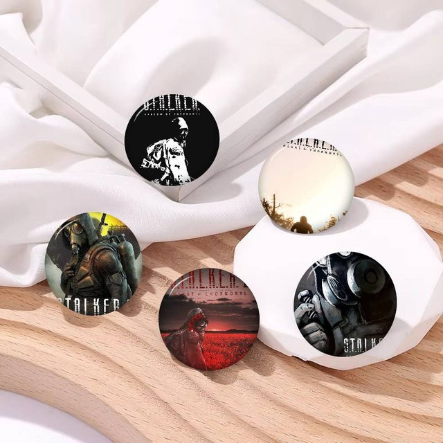 Brosche Game STALKER Anime Button Pin, Handgefertigt - Bild 1