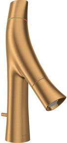 Hansgrohe Axor Starck Organic Zwei-Griff-Waschtischarmatur in Gold mit Pop-up-Abfluss - Bild 1
