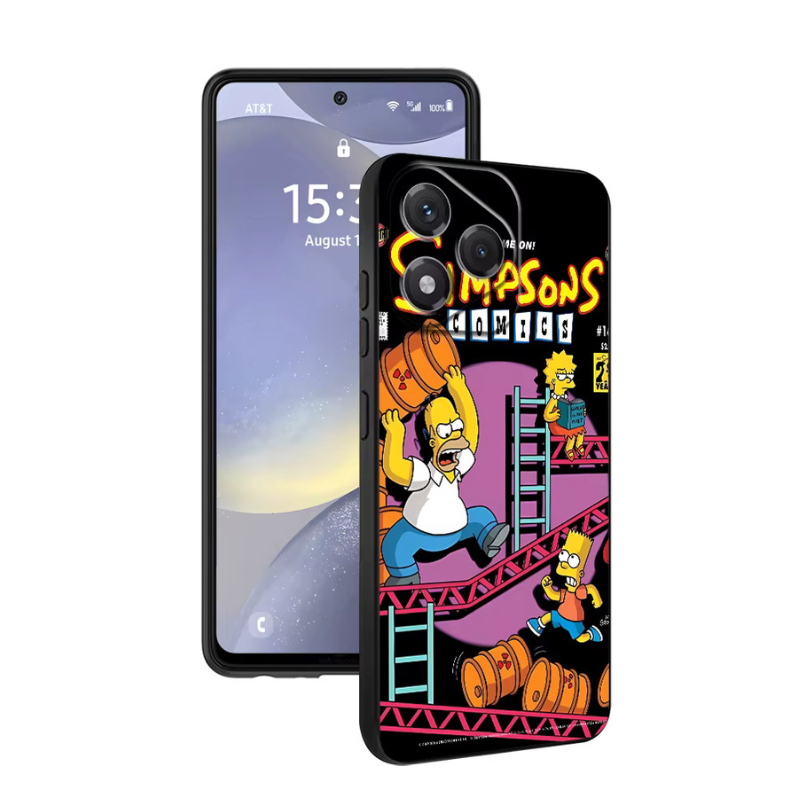 Schwarze Simpsons Handyhülle für Honor 200 400 Lite 70 8X X7 90X8 X9a X5b X6 Magic5Lite Fun - Bild 4