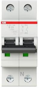 ABB S201-B25NA Leitungsschutzschalter 25A 230V 2CDS251103R0255 - Bild 1