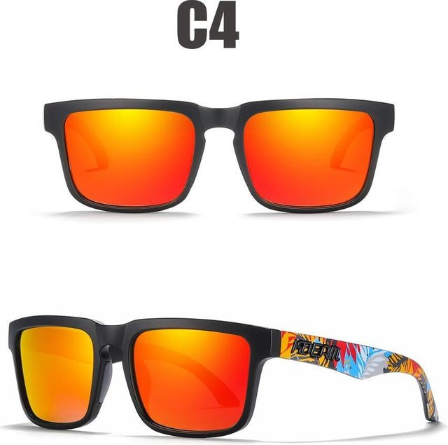 yuyongzhi Sonnenbrille Square, Vollrand, Acetat, Schwarz, Unisex - Bild 1