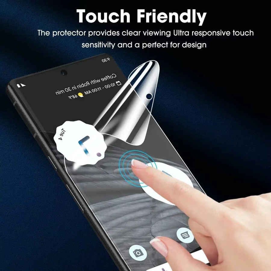 4er-Pack Hydrogel-Displayschutzfolie für Google Pixel 7, 8, 9 Pro und 9 Pro XL, transparent - Bild 5