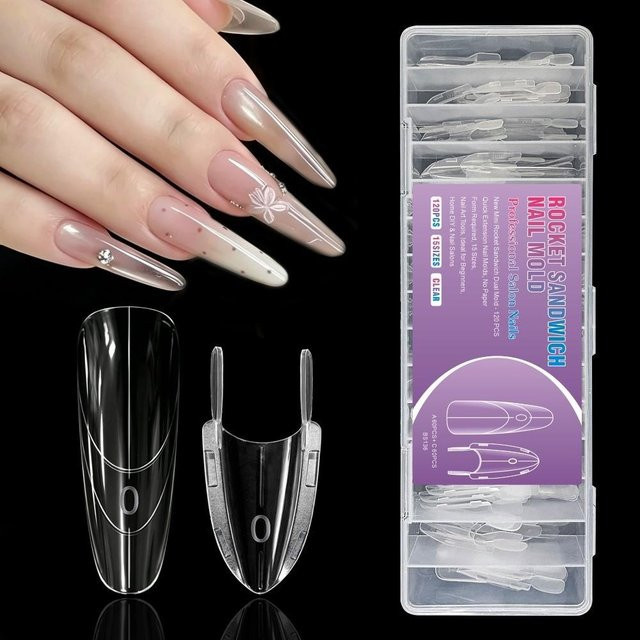 RenovaMee Nagelform Raketenform Sandwich Full Cover, 120 Stück - Bild 1