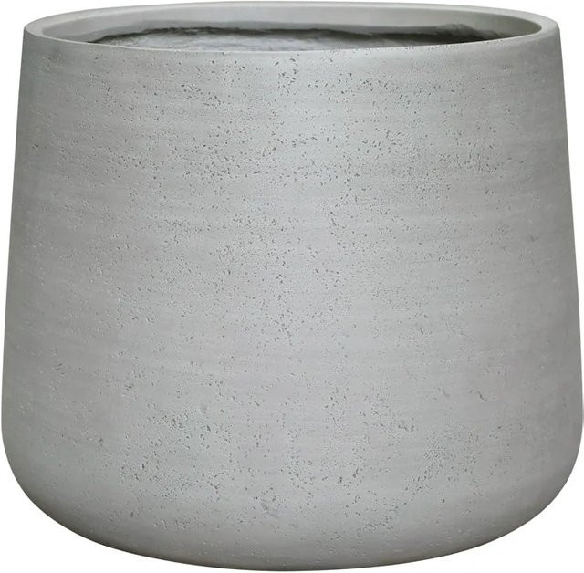 Pflanztopf Kiesel von Aplanta in Grau, rund, Durchmesser: 34 cm, Höhe: 29 cm - Bild 1