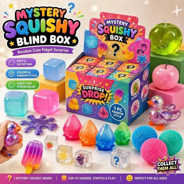 Interesting toys Mystery-Geschenkbox, 2-teiliges Set, mit langsamer Rückfederung - Bild 1