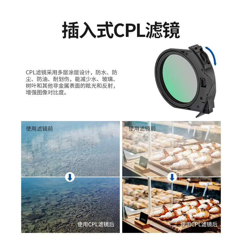 Canon RF Plug-in CPL-Filter für EF/EF-S Objektive auf RF-Mount Kameras, Schwarz - Bild 3