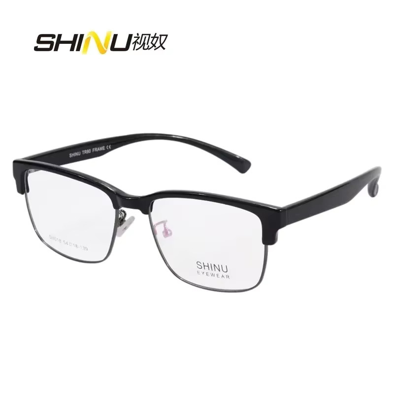 SHINU Lesebrille, rechteckig, schwarz, Männer - Bild 1