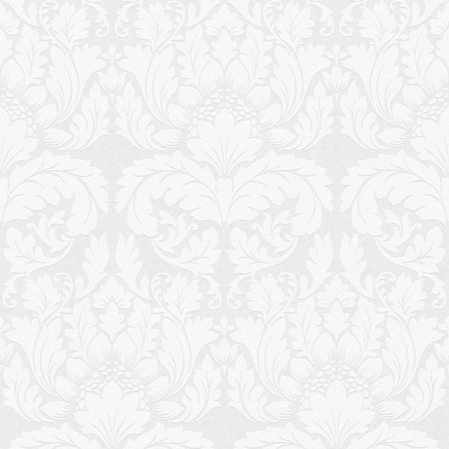 A.S. Création Vliestapete Bricoflor Barock in Weiß, überstreichbare Ornament Wandtapete mit Vinyl für Schlafzimmer, Esszimmer und Flur - Bild 1