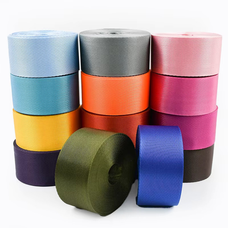 Meetee Nylon-Gurtband Set in Grün und Mehrfarbig, 10 Meter Länge, Dicke: 1 mm, verfügbare Breiten: 20 mm, 25 mm, 32 mm, 38 mm, 50 mm - Bild 3