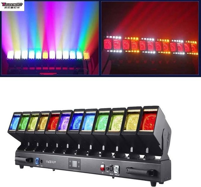 DDMSNSTAR Rattlesnake Infinit Moving Head Bühnenstrahler mit LED-Ring, RGBW Multicolour, Schwarz - Bild 1